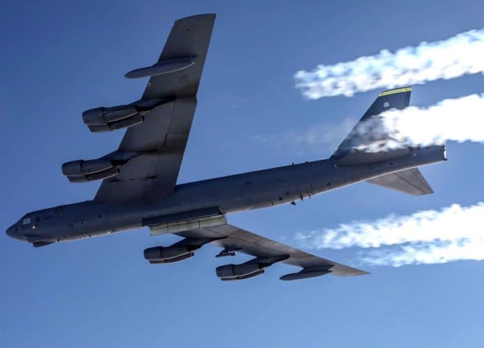 Bombardeiro B-52 Stratofortress que pode ser usado na Ucrânia contra a Rússia