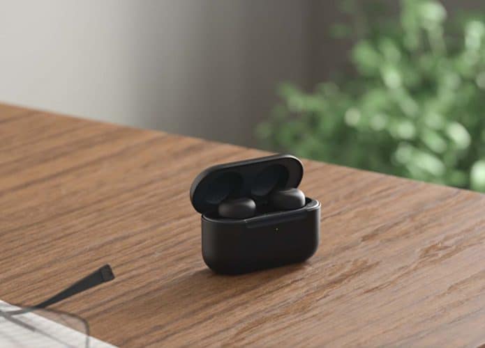 Amazon Echo Buds com estojo em recarga sem fio (Imagem: divulgação/Amazon)