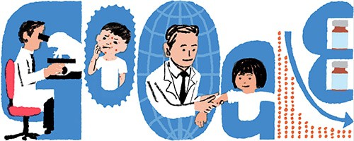 google doodle em homenagem ao criador da vacina contra catapora