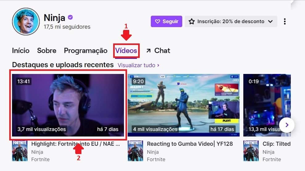 Como baixar vídeo da Twitch