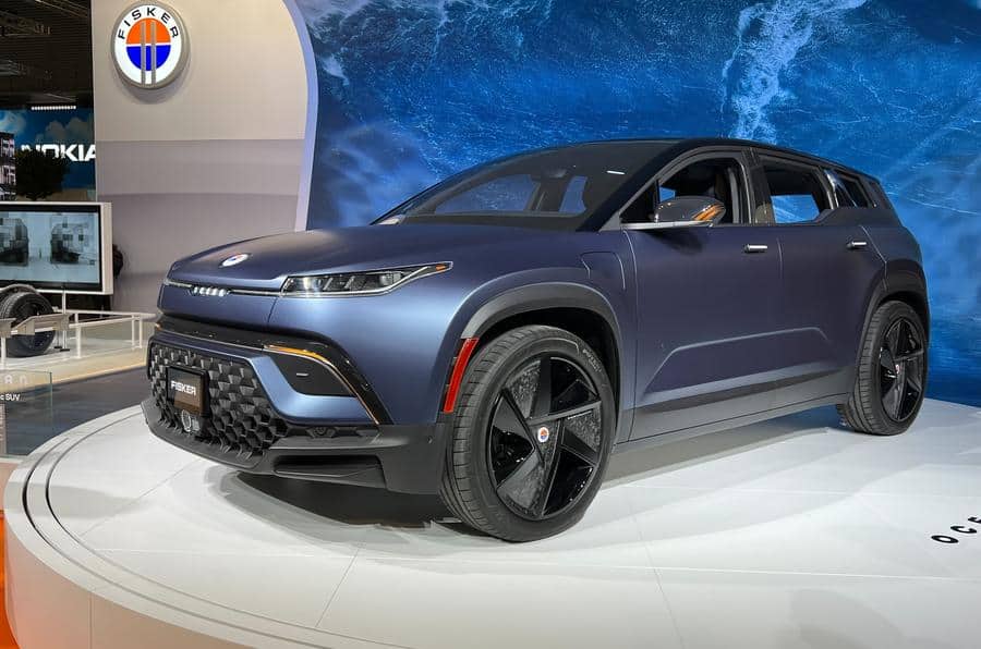 Parte frontal do Fisker Ocean