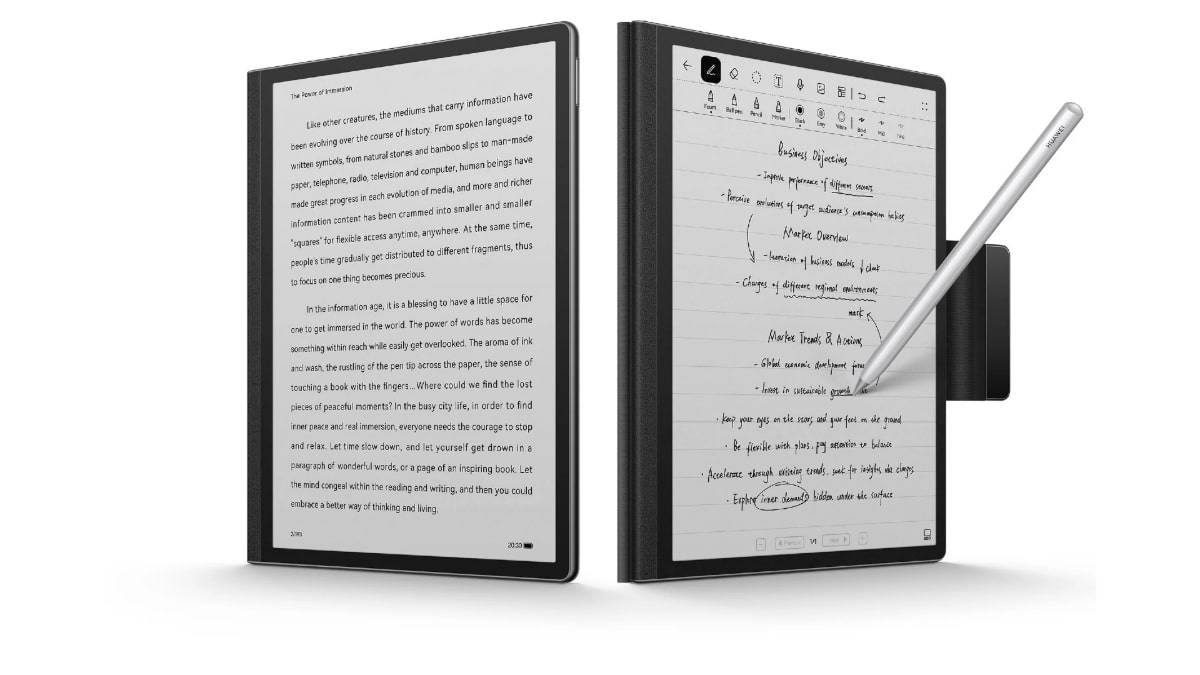 Huawei MatePad Paper é um e-reader compatível com caneta stylus