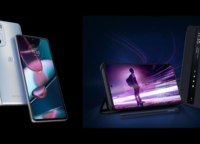 Imagens vazadas por Evan Blass mostram Motorola Edge 30 Pro com caneta stylus e capa Folio Case