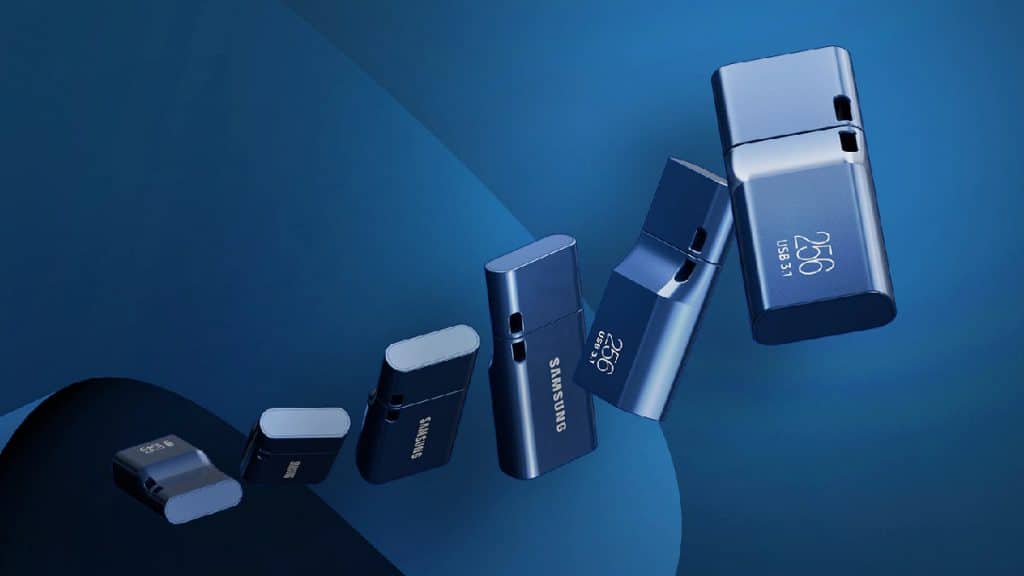 Pendrive USB-C da Samsung tem uma única versão em azul