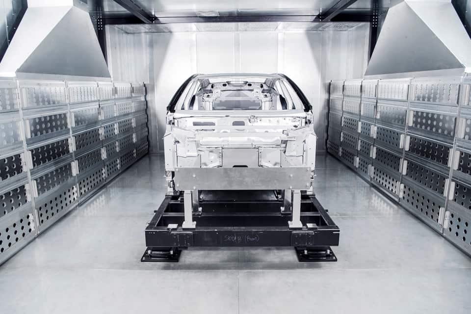 Plataforma de alomínio do Polestar 5