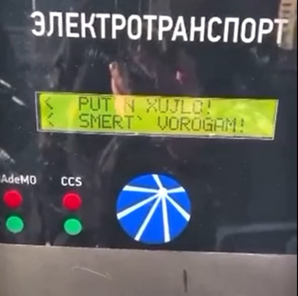 Estação hackeada em Moscou