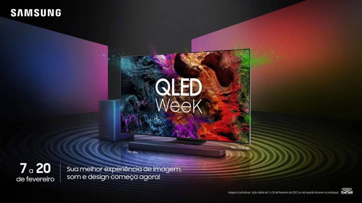 Samsung vai fazer live hoje para divulgar ofertas da QLED Week