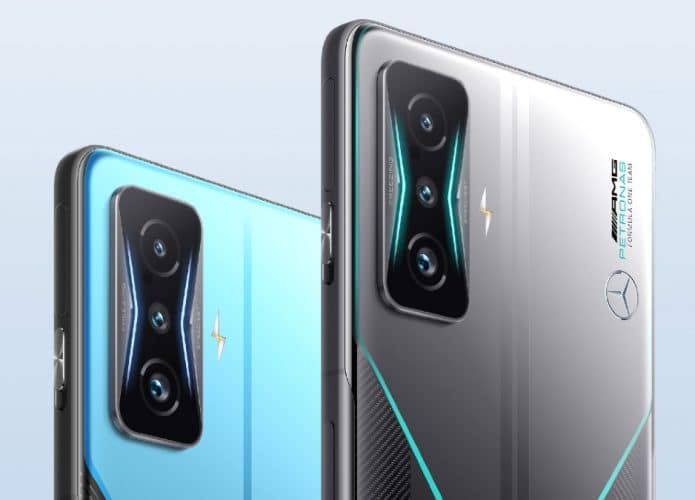 Edição limitada do Redmi K50 Gaming Edition em parceria com a equipe Mercedes-AMG Petronas Fórmula Um