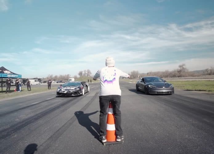 Tesla Model S Plaid contra Lamborghini Aventador