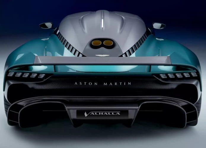 Parte de trás do Valhalla, da Aston Martin
