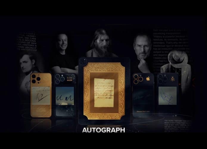 iPhones 13 com assinaturas de famosos da Caviar