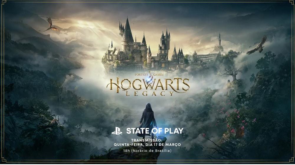PlayStation anuncia State of Play exclusivo para Hogwarts Legacy; confira data. Imagem: Divulgação/PlayStation