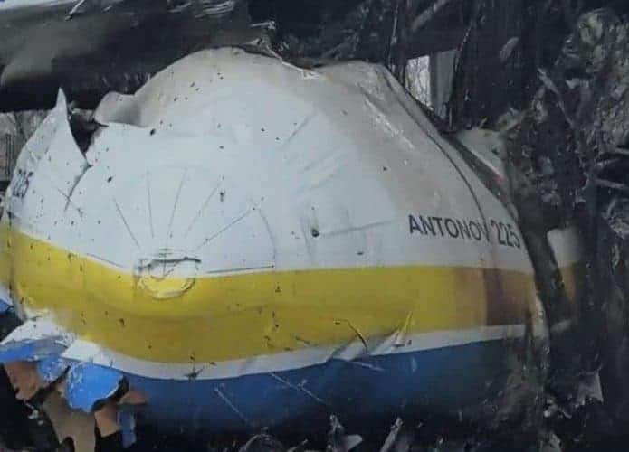 Imagem de parte da frente do Antonov