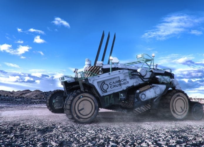 Carbon Crusher, máquina de recuperar asfalto