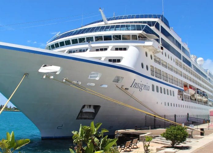Navio Insignia, do cruzeiro de volta ao mundo que será realizado em 2024