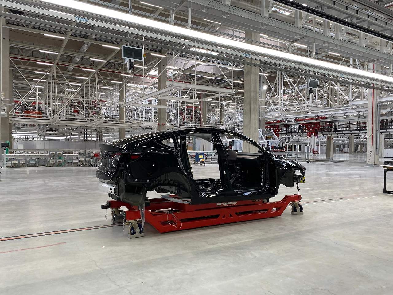 Fábrica da Tesla em Berlim, na Alemanha