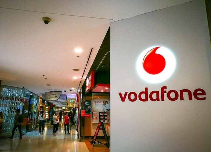 Fachada de loja da Vodafone em Sydney, na Austrália
