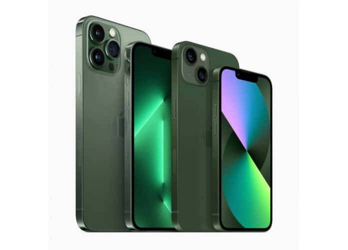 iPhone 13 e 13 Pro em verde