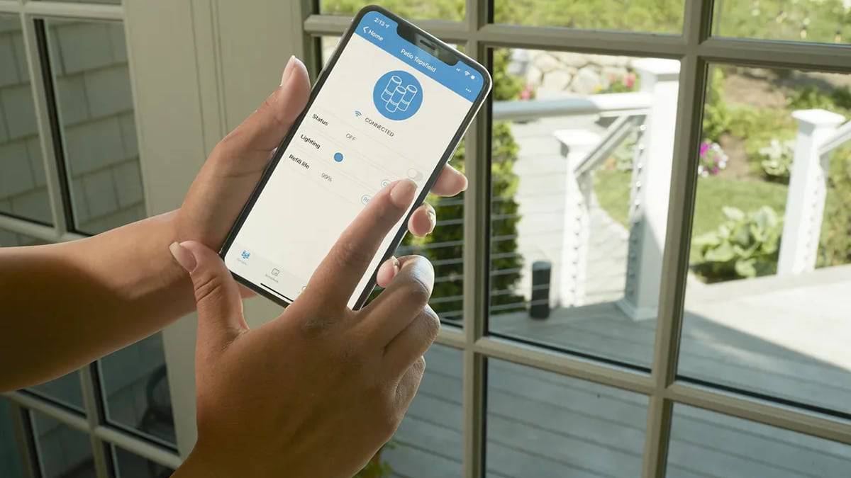 App Liv+ do sistema smart repelente de mosquito
