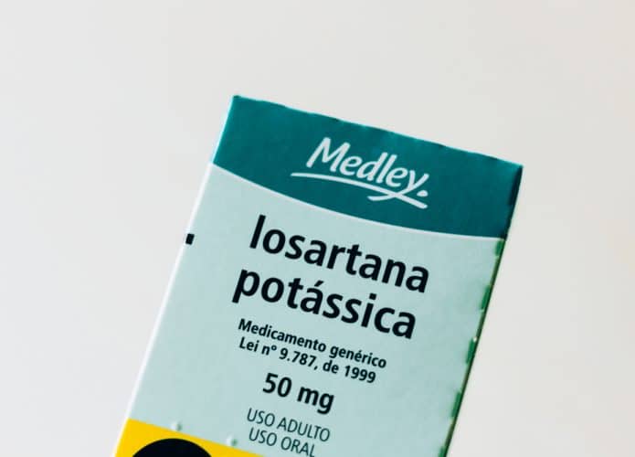 Caixa de Losartana