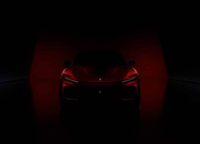 SUV Purosangue retratado em teaser da Ferrari