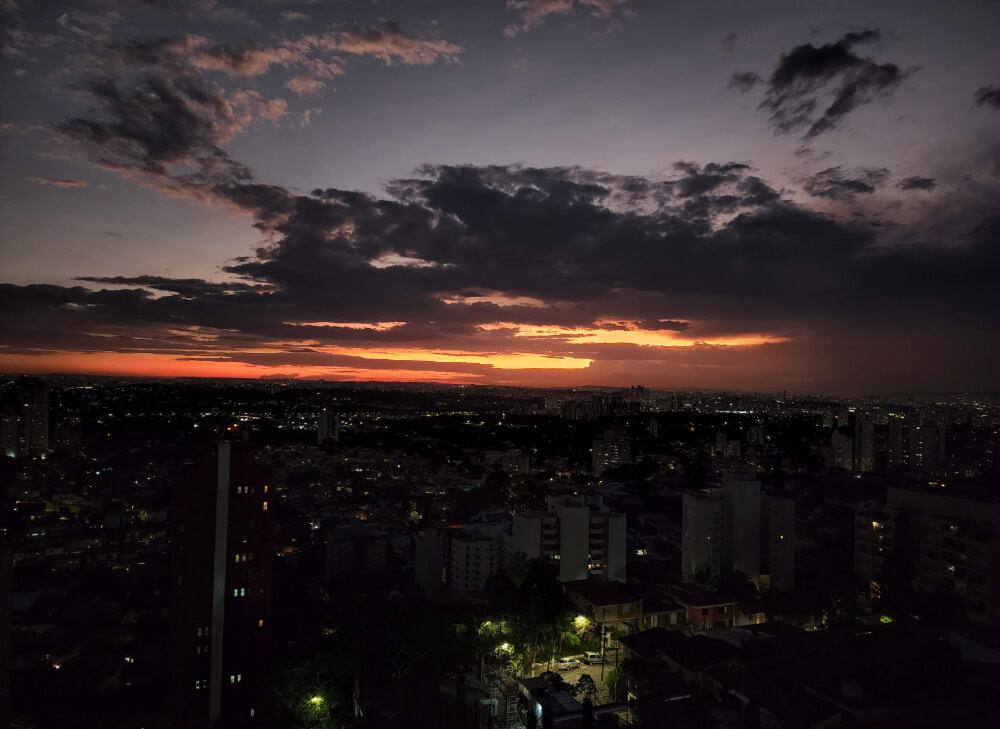Foto do por do sol tirada com o S22 Ultra