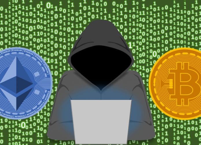 Cryptojacking e conceito de mineração de criptomoedas