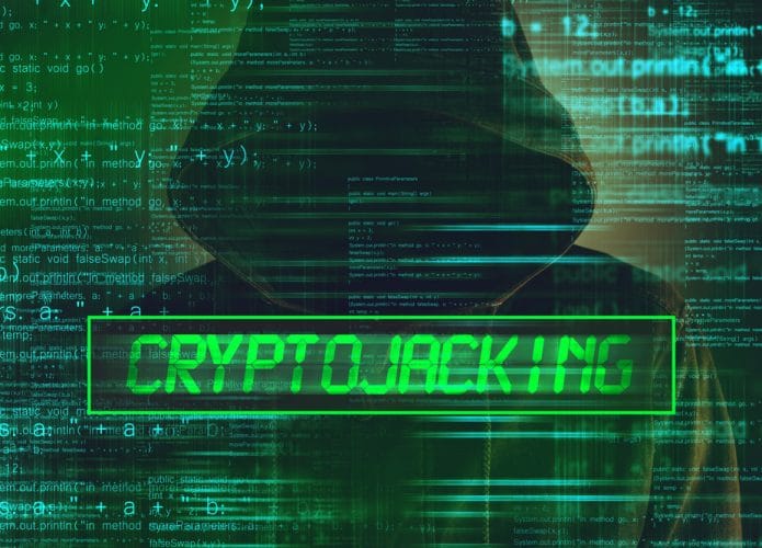 Cryptojacking e conceito de mineração de criptomoedas