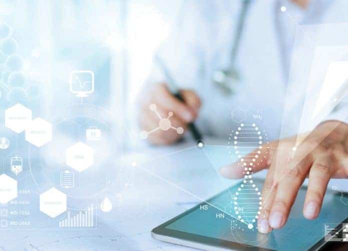 Ilustração de tecnologia na medicina