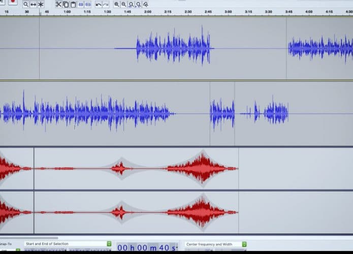 Editor de áudio Audacity