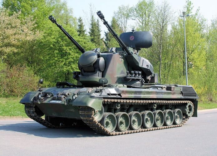 Um blindado Flakpanzer Gepard 1A2
