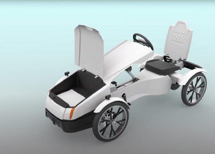 Carrinho dobrável Sven, impresso em 3D