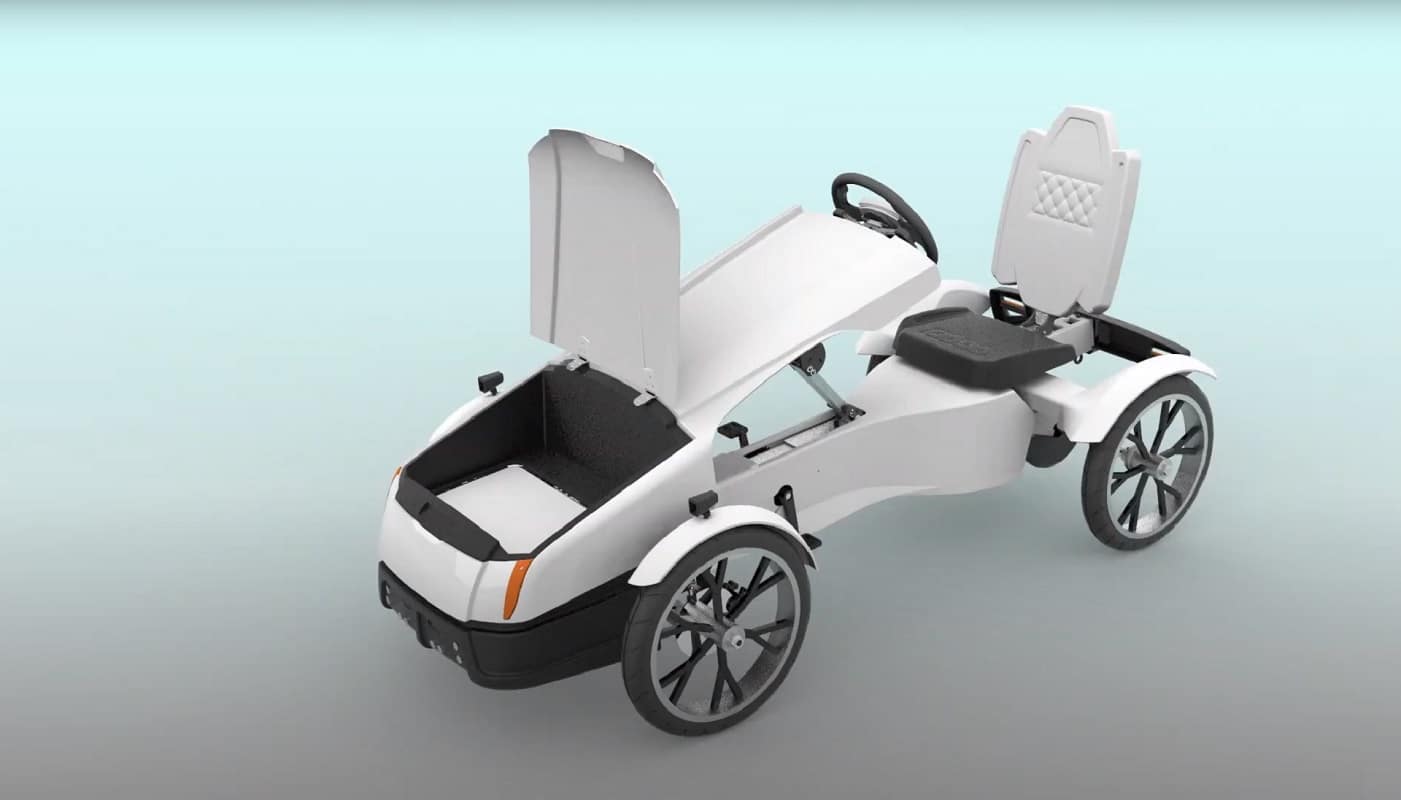 Carrinho dobrável Sven, impresso em 3D