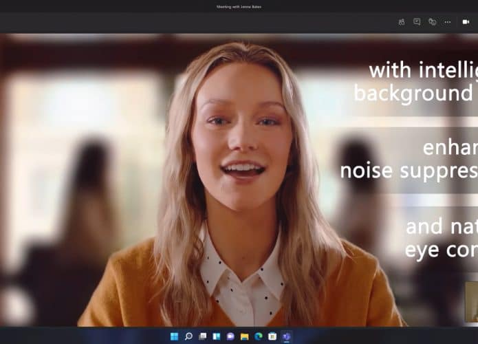 Windows 11 ganha efeitos de câmeras com desfoque de fundo e correção dos olhos