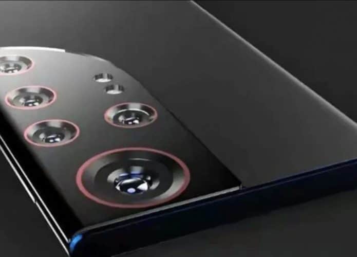 Renderização conceitual do Nokia N73 com cinco câmeras