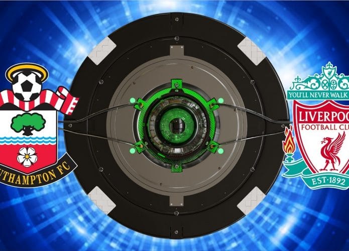 Escudos de Southampton e Liverpool