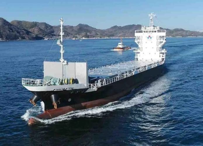 Cargueiro operado pela Orca AI completou viagem de 40 horas pela baía de Tóquio