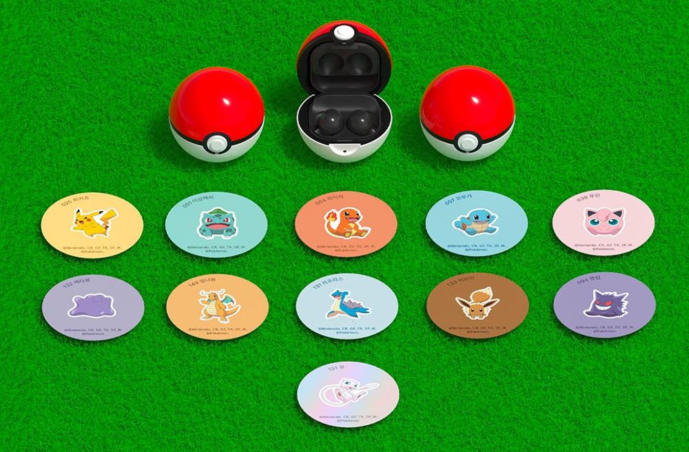 Case de Pokébola para Galaxy Buds 2 vem com adesivos