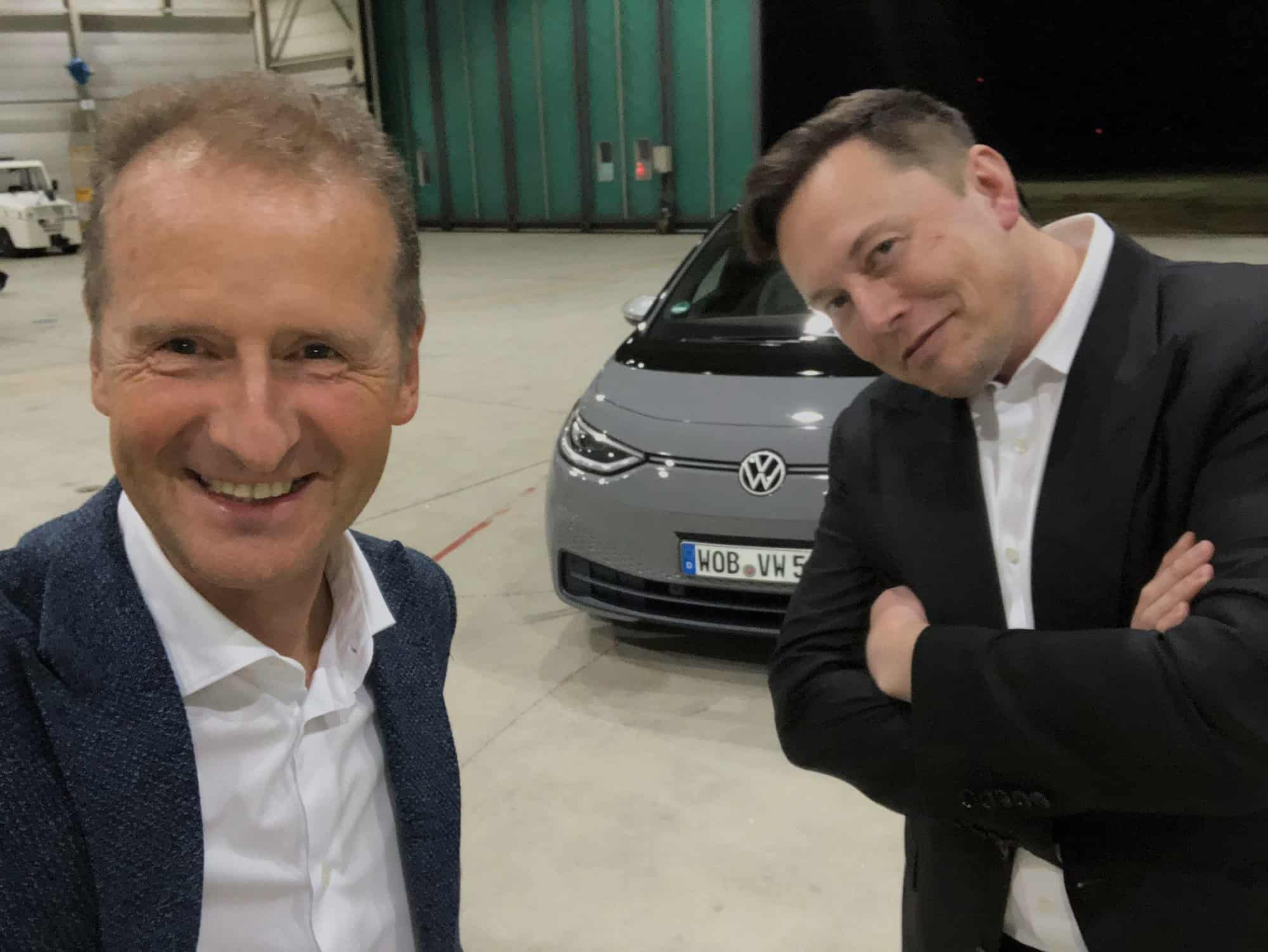 Elon Musk diz que a “startup” Volkswagen só fica atrás da Tesla em carros elétricos