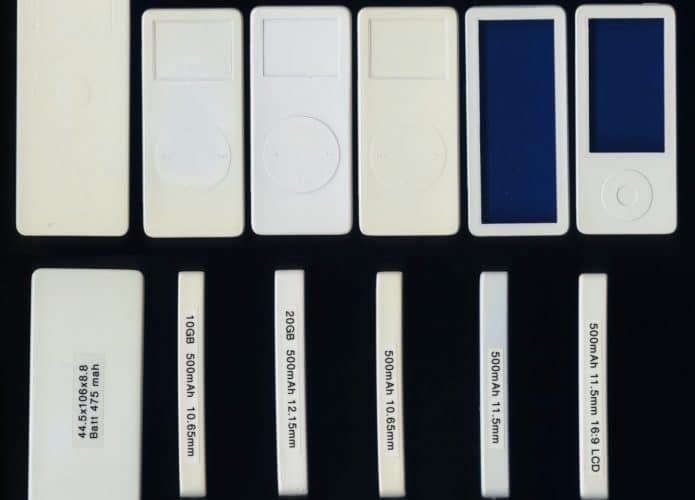 Protótipos do iPod Nano (Imagem: divulgação/Tony Fadell)