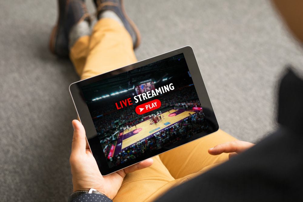 Tablet mostrando Live