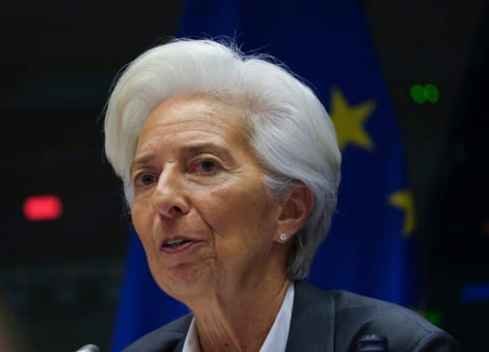 A presidente do Banco Central Europeu (BCE), Christine Lagarde.