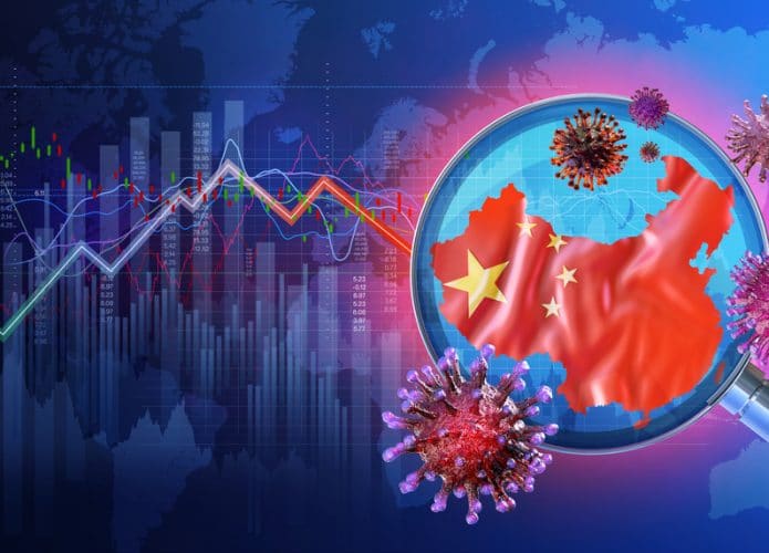Queda na economia da China em meio ao surto de Covid-19