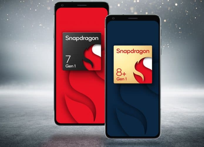 Snapdragon 8+ Gen 1 e Snapdragon 7 Gen 1 (Imagem: divulgação/Qualcomm)