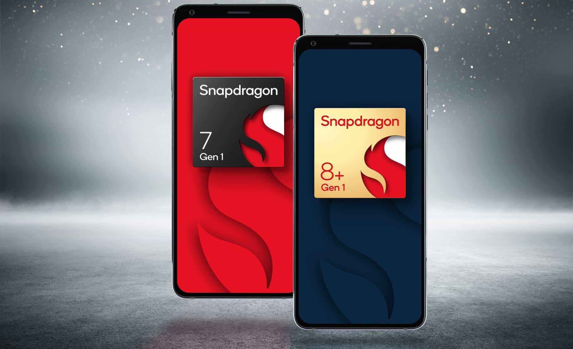 Snapdragon 8+ Gen 1 e Snapdragon 7 Gen 1 (Imagem: divulgação/Qualcomm)