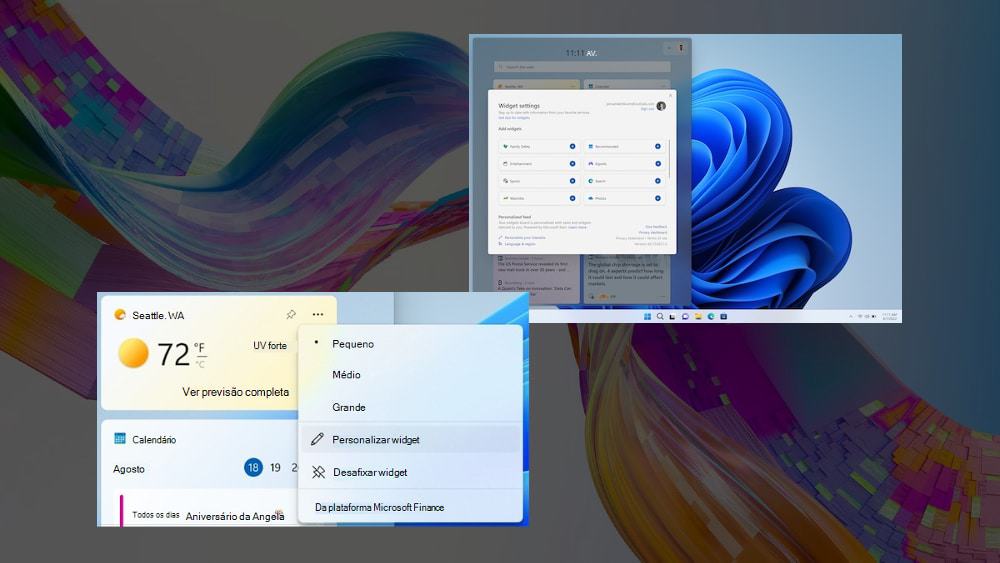 Widgets no Windows 11