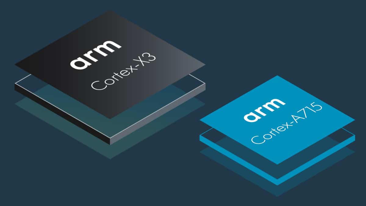 Núcleos ARM Cortex-X3 e Cortex-A715