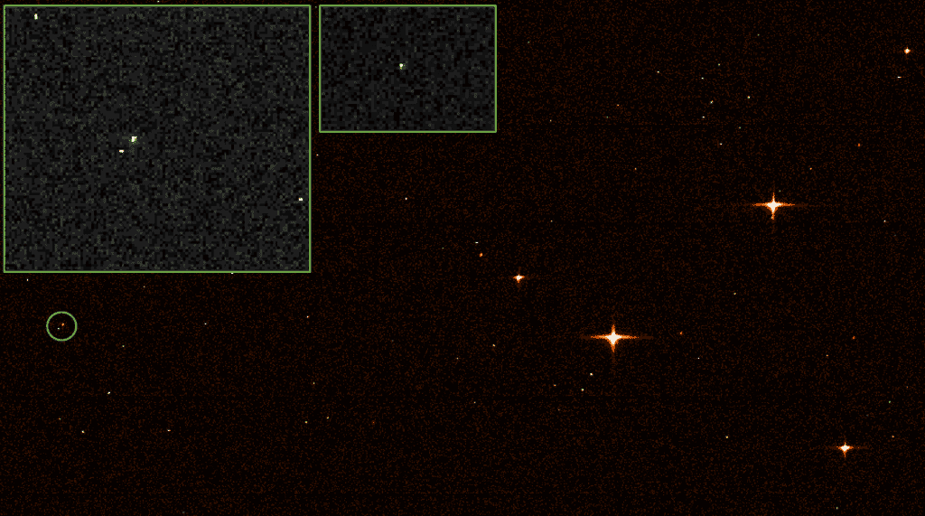 Imagem mostra o momento em que a espaçonave da missão Gaia conseguiu fotografar o telescópio espacial James Webb