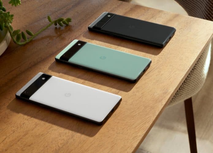 Imagens de marketing do Pixel 6a do Google