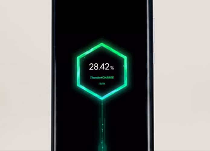 Captura de tela do teaser do carregamento rápido da Infinix